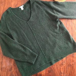 Relaxed Fit Dark Green Sweater